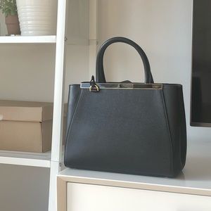 Fendi 2jours small size in class black with GHW